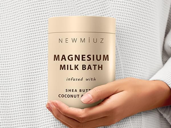 Creamy Magnesium Milk Bath Soak Powder Moisturize Soften Skin Coconut Vanilla - Image 7