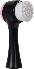 Face Brush 2 in 1, Facial Cleansing Exfoliating Scrubber Brush, Silicone Double by BEOMEEN
