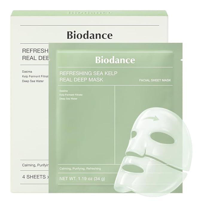 BIODANCE Refreshing Sea kelp Real Deep Mask, Overnight Hydrogel Face Mask by BIODANCE
