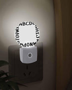 Night Lights Auto Sensor Alphabet Night Light White Modern Minimalist Letter - Image 3