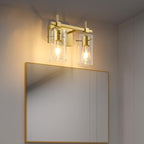 SOLFART Gold Bathroom Light Fixtures 2 Light Wall Light Fixtures Bathroom - Image 7
