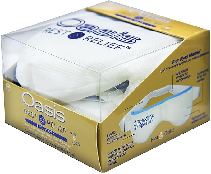 OM8000 - Oasis Rest & Relief® Hot and Cold Therapy Adjustable Eye Mask | - Image 4