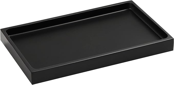 Luxspire Bathroom Vanity Tray, Resin Dresser Jewelry Ring Dish Tank Storage by Luxspire
