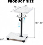 C Table End Table Adjustable Height, C Shaped End - Image 2