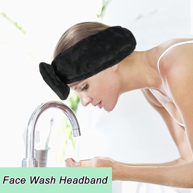 Shintop Spa Headband, Soft Carol Fleece Makeup Headband - Image 5