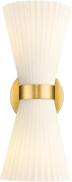 Gold Sconce Wall Lighting, HWH Single Wall Vanity Light Fixture Brushed Gold by HWHINVESTMENT