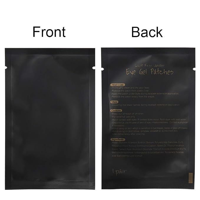 myaokue-up 100 Pairs Eye Gel Pads, Lint Free Under Eye Patches - Image 4