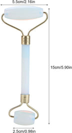 1Pcs Natural Jade Double-head Beauty Roller Anti-Aging Face Roller Eye Neck - Image 7