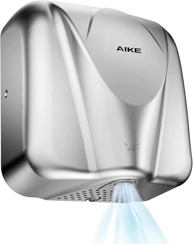 AIKE Elephant Power Commercial Hand Dryer High Speed Auto Warm Wind, Brushed by AIKE