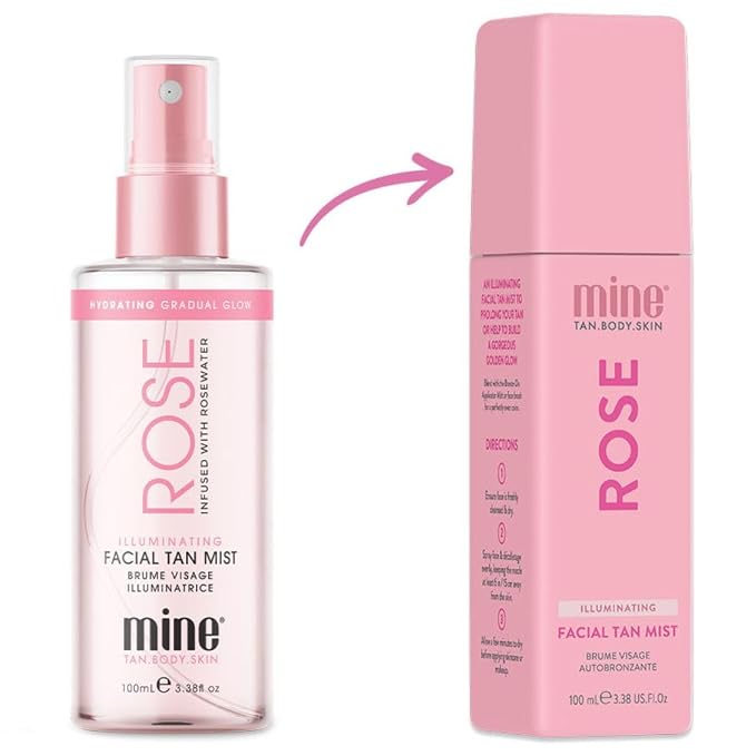 Minetan Rose Face Tan Mist | Clear Facial Self Tanning Spray | Gradual Daily - Image 8