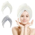 M-bestl 2 Pack Hair Towel Wrap, Absobent Hair Drying Towel by awesomeOralcareproduct