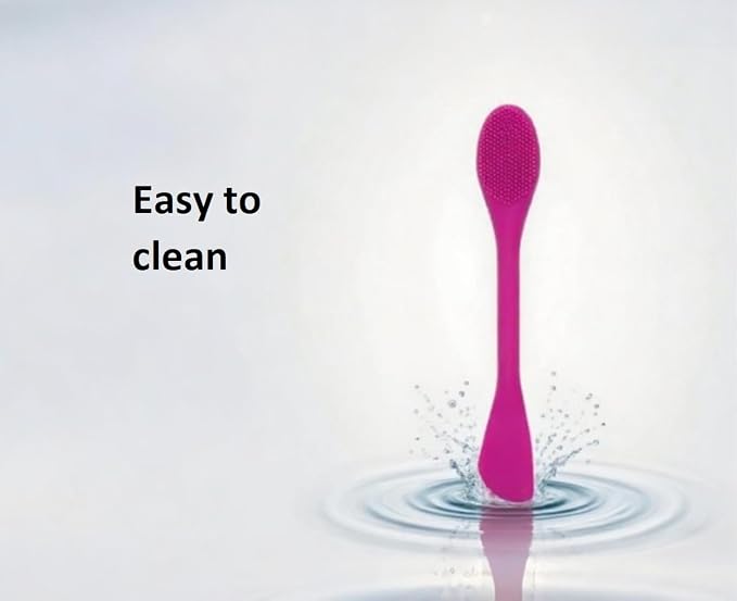 Silicone Cleansing Brush 2pcs, Mask Applicator and Skincare - Image 6