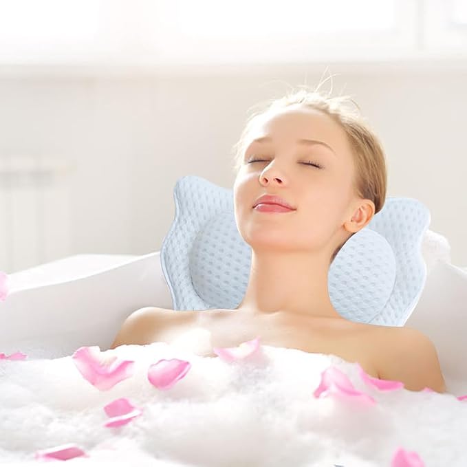 Bath Pillow, Ergonomic Bathtub Pillows - Image 8