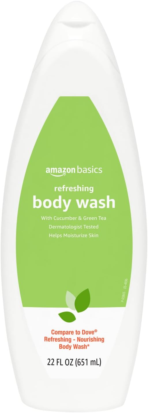 Amazon Basics Refreshing Nourishing Body Wash, Cucumber & Green Tea, by AmazonBasics