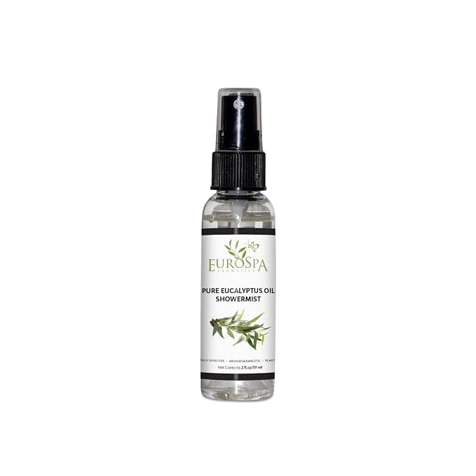 EuroSpa Aromatics Pure Eucalyptus Oil ShowerMist and Steam Room Spray, by EuroSpa+Aromatics