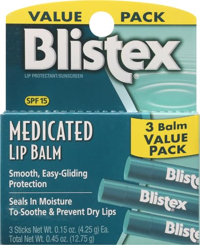 Blistex Medicated Lip Balm, 0.15 Ounce, Prevent Dryness & Chapping, SPF 15 Sun - Image 2