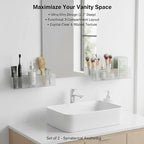 [2-Pack 14" Extra Long Slim Bathroom Organizer, 2.3" Deep Wall Mounted Shelves - Image 2
