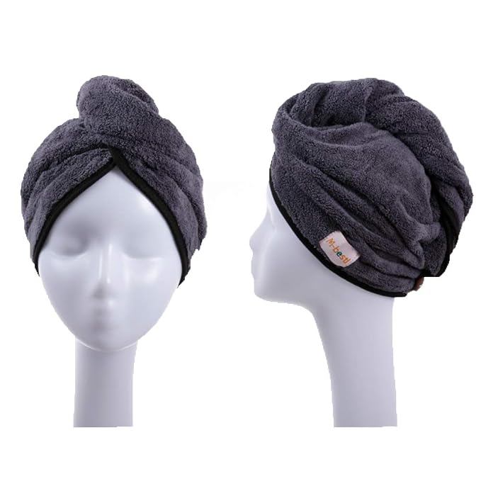 M-bestl 2 Pack Hair Drying Towels, Anti-frizz Hair Towel Wrap, Absorbent - Image 2