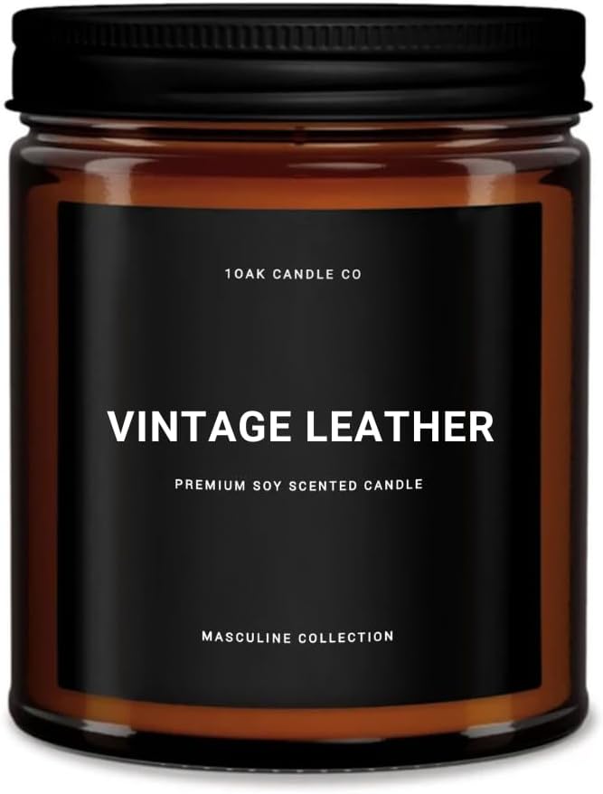 1OAK Leather Candle by 1OAKCandleCo
