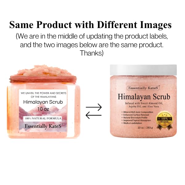 Himalayan Salt Body Scrub with Almond Oil, Exfoliating Mineral Formula - Image 2