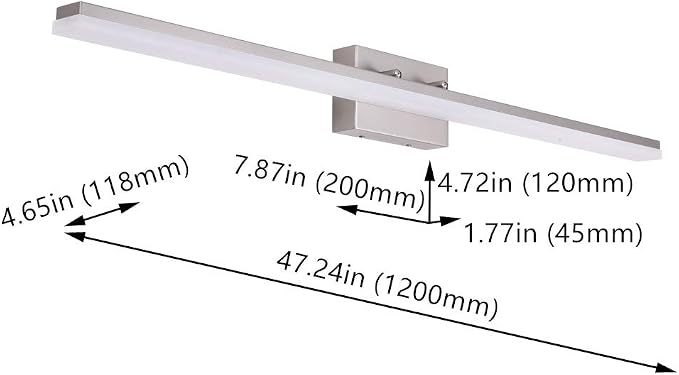 mirrea 48in Modern LED Vanity Light - Image 7