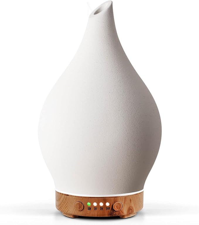 Porseme 150ml Essential Oil Diffuser Ceramic Color Changing Aroma Air Diffusers by Porseme