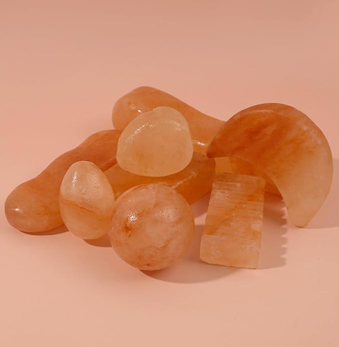 2 Pcs Himalayan Salt Foot Rasp Foot File Hot Massage Stones Cold Stones Set - Image 5