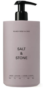Salt & Stone Body Lotion for Women & Men | Black Rose & Oud | Hydrates by SaltStone