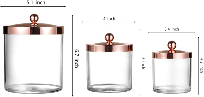 SheeChung 3-Pack Plastic Apothecary Jars - Image 7