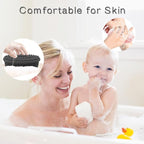 3 Pack Silicone Body Scrubber, Soft Silicone Loofah Exfoliating Body Scrubber - Image 4