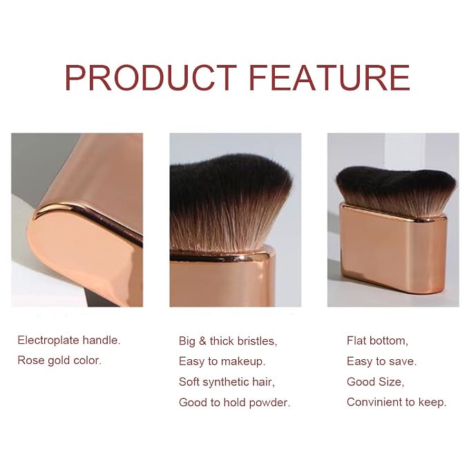 COSHINE Big Self Tanning Blend Brush, Professional Self Tanner, Foundation - Image 5
