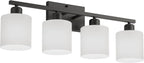 Black Vanity Lights for Bathroom, Anti-rust 4-Light Bathroom Light Fixtures - Image 8
