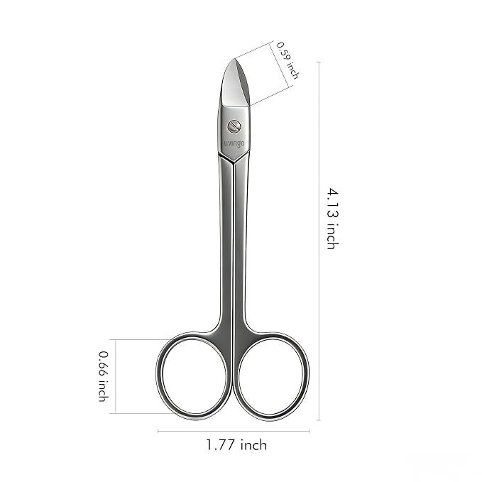 LIVINGO Professional Sharp Small Toenail Scissors - Image 2