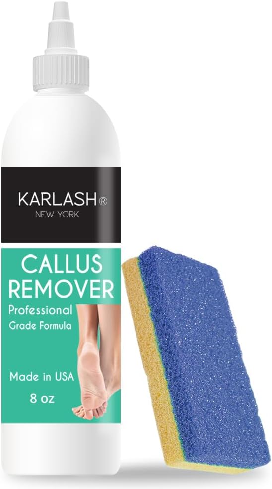 Karlash Callus Remover Gel for Feet and Foot Pumice Stone Scrubber Kit Remove by Karlash