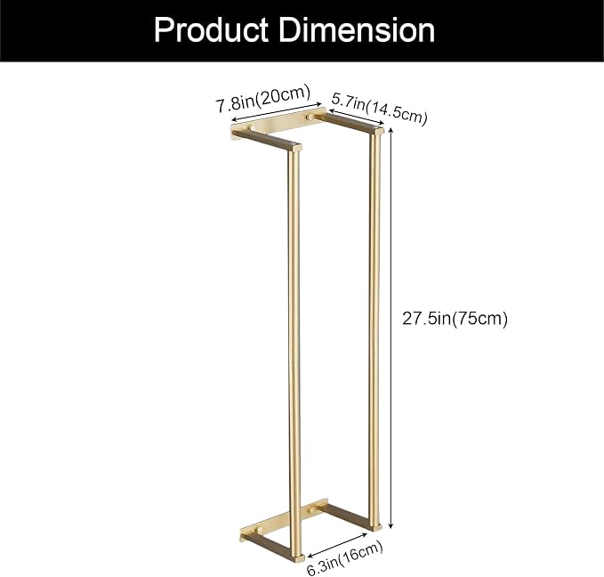 Towel Racks for Bathroom, NEWRAIN Stainless Steel Rolled Towel Storage Wall - Image 5