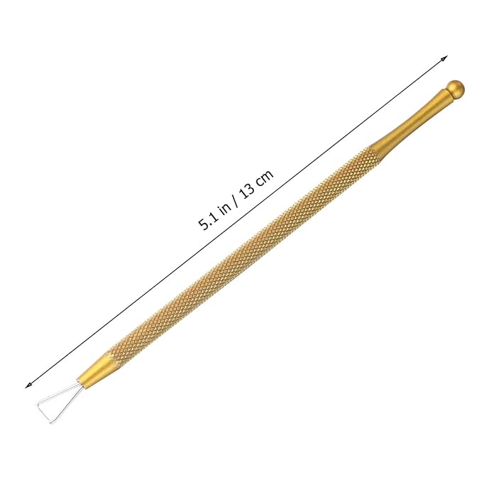Beavorty Stainless Steel Nail Spatula and Triangle Cuticle Pusher Set 5.12 Inch - Image 7