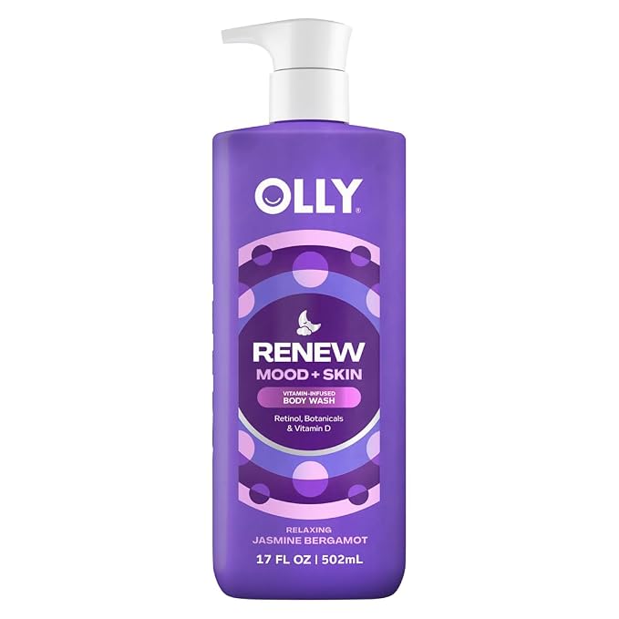 OLLY Renew Body Wash with Vitamin D, Retinol & Botanicals – Nourishing Cleanser by OLLY