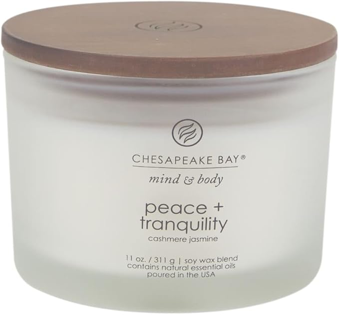 Chesapeake Bay Candle Scented Candle Peace + Tranquility 3-Wick Coffee Table Jar by ChesapeakeBayFragrance