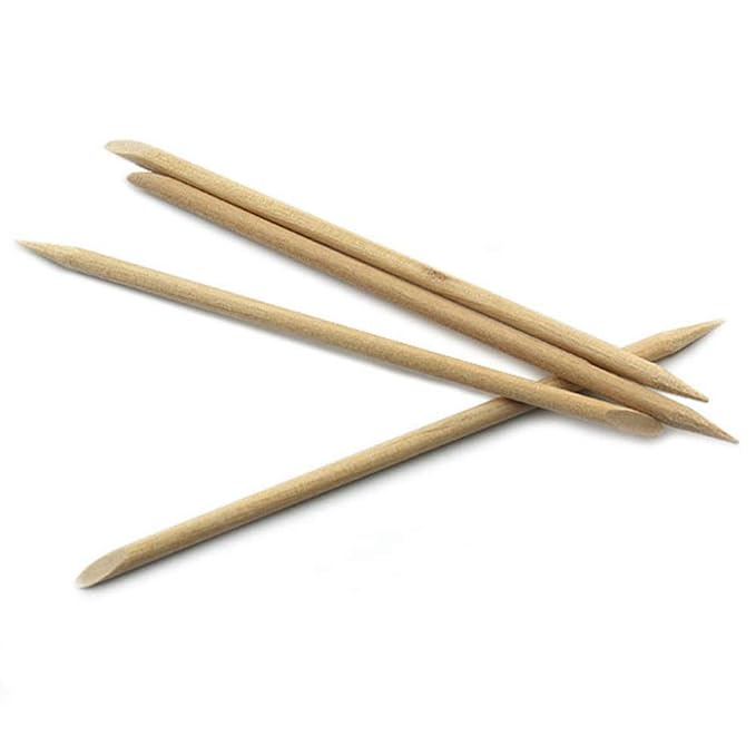 5PCS Orange Sticks for Nails Wooden Cuticle Pusher Sticks Manicure Pedicure by Rolabling
