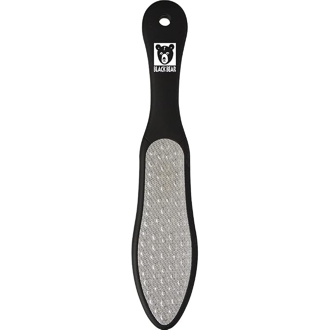 ForPro Black Bear Stainless Steel Pedicure File, Callus Remover Foot File by ForProProfessionalCollection