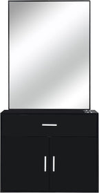 Modern Styling Station for Hair Stylist, Wooden Hair Salon Station Storage - Image 4