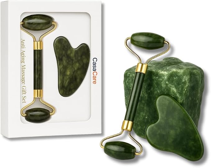 Gua Sha Facial Tool and Jade Roller Set –Anti-Aging Tools by Unknown