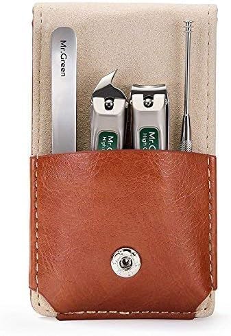 4Pcs Set, Stainless Steel Manicure Pedicure Set, Medical Grade Grooming Kit by MRGREEN