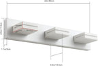 SineRise LED Modern Bathroom Vanity Light Fixtures, Matte White Modern Acrylic - Image 4