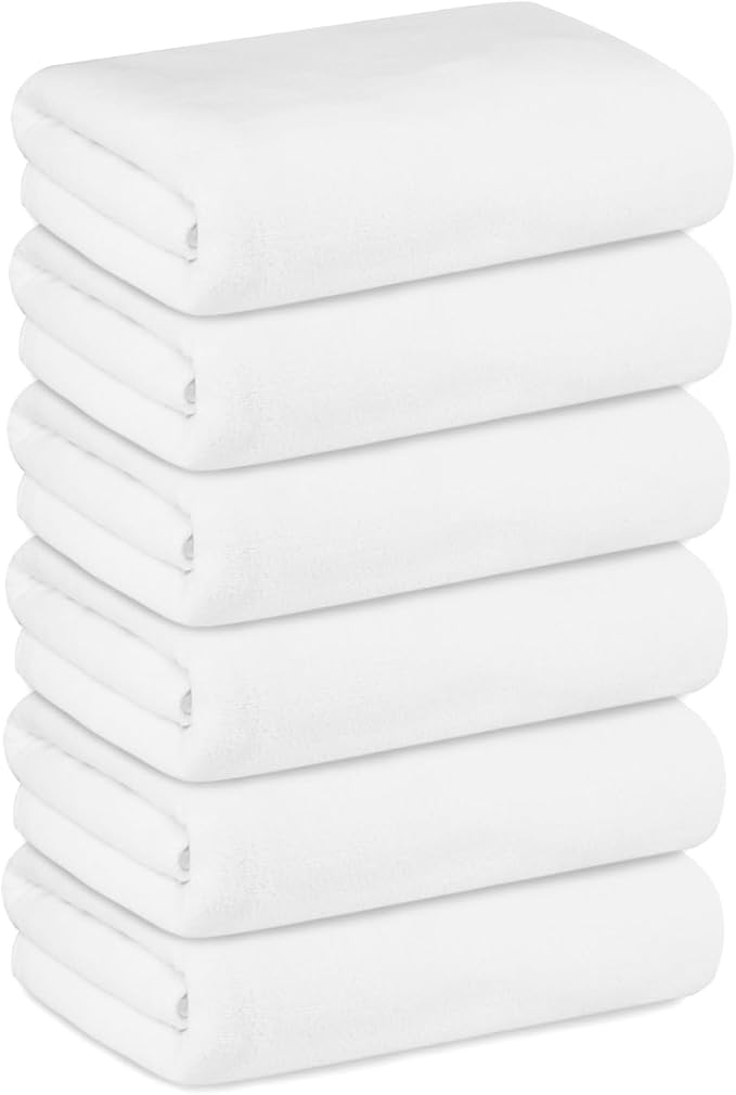 JML Bath Towels, Large Microfiber Bathroom Towel Set 6 Pack 30" x 60", Soft - Image 7