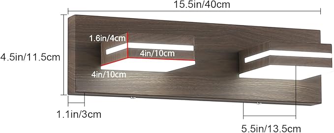SineRise LED Modern Bathroom Vanity Light Fixtures - Image 4
