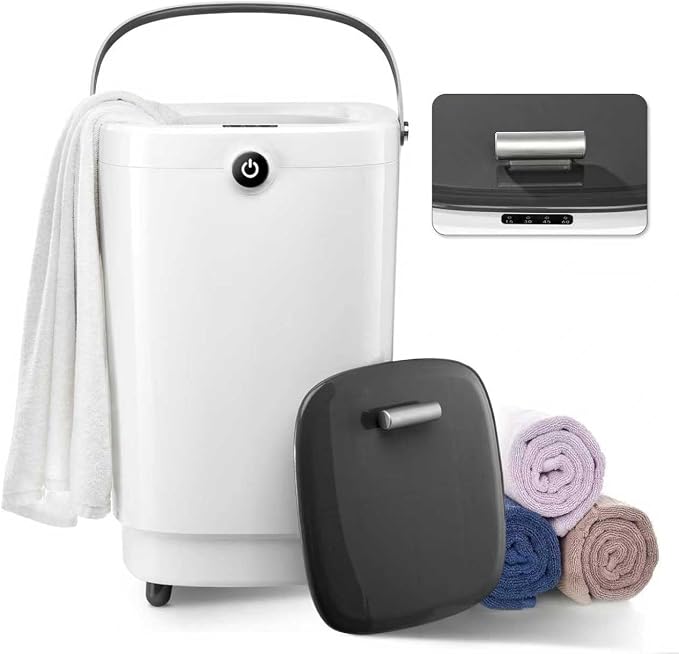 Towel Warmers for Bathroom Bucket, Luxury Large Spa Towel Hot Warmer Bucket by TMWINGS