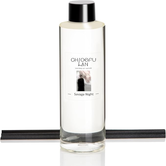 Chloefu LAN Savage Night Scented Oil Diffuser Refill 6.76 fl oz Natural Scented by ChloefuLANScentedCandles
