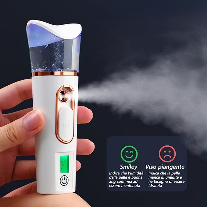 Handy Nano Mist Sprayer with Skin Analyzer Moisture Tester, Portable Facial - Image 4