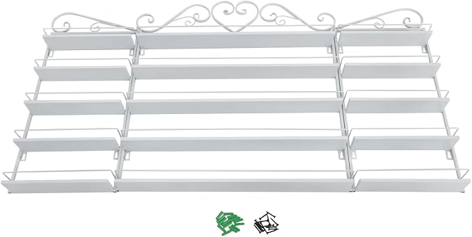 5 Tiers Wall-Mounted Nail Polish Storage Racks Metal Nail Polish Holder - Image 8